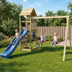 MaxPlay 2.2 leget�rn med to gynges�der, rutsjebane og klatrev�g