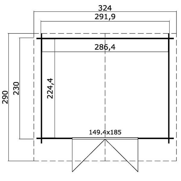 Miami redskabsskur p 6,43m2