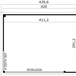 Charnwood model 6 på 12,6m2 i ubehandlet træ