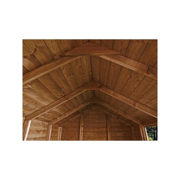 Noa redskabsskur i trykimprgneret tr 14,4 m2: Platinklasse