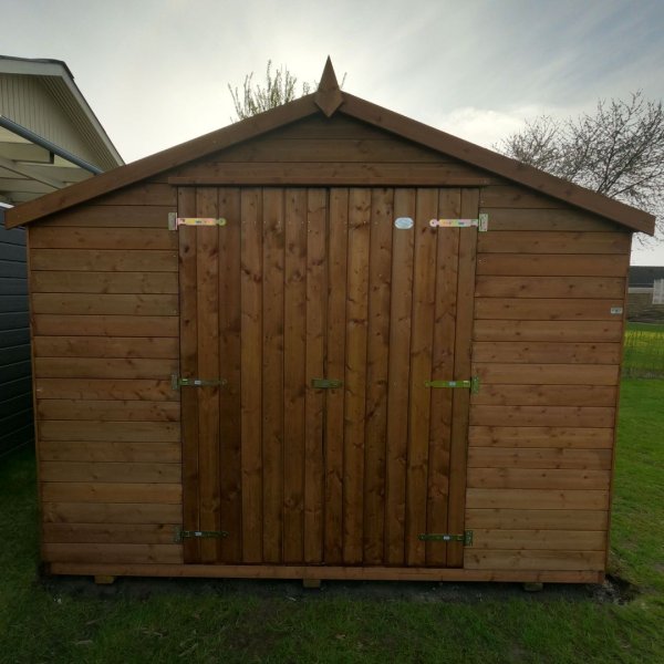 Noa redskabsskur i trykimprgneret tr 14,4 m2: Platinklasse