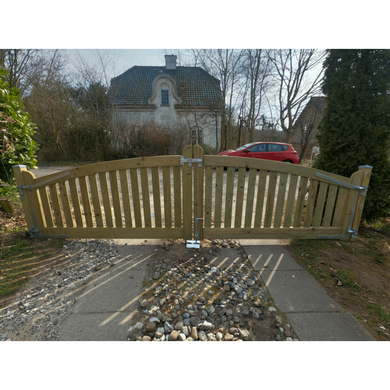 Norderney dobbeltlge i trykimprgneret 300x90/80/120cm (BxH)