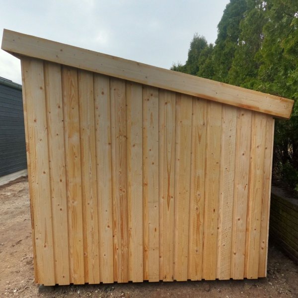 Guldklasse: Nordic Multihus 2-moduler med dobbeltdr og lukket front i ubehandlet tr p 9,5m2