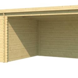 Redskabsskur model Sebbelev 7,8 m&sup2; + udhng 10,76 m&sup2; - Guldklasse