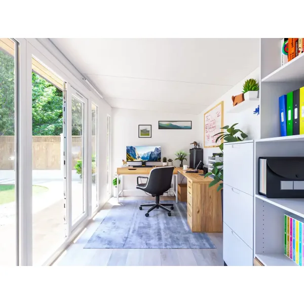 Dominator isoleret hjemmekontor 5,5x2,5m BxD på 13,75m2 - (model 3)