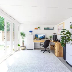 Dominator isoleret hjemmekontor 5,5x3,5m BxD på 19m2 - (model 4)