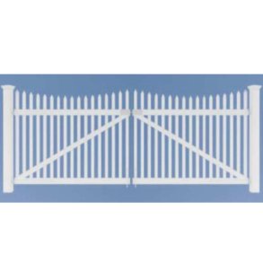 PVC Skagen dobbeltl�ge bue nedad med smalle stave i (150x150) x 100cm (BxH)