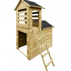 Roberto trlegehus &#150; solidt legehus med trn og masser af legemuligheder