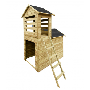 Roberto trlegehus – solidt legehus med trn og masser af legemuligheder