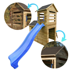 Roberto trlegehus  et solidt trnhus til leg, udsigt og eventyr