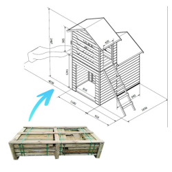 Roberto trlegehus &#150; solidt legehus med trn og masser af legemuligheder