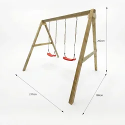 MaxPlay gyngestativ trykimpr�gneret med 2 gynges�der