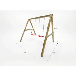 MaxPlay gyngestativ trykimpr�gneret med 2 gynges�der