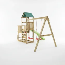 MaxPlay 3,1 leget�rn med to gynges�der, rutsjebane og klatrev�g