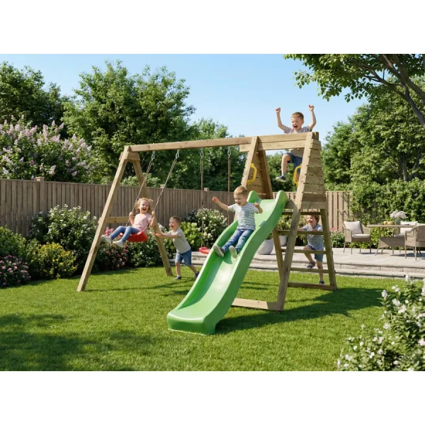 MaxPlay GYM leget�rn trykimpr�gneret med gr�n rutsjebane