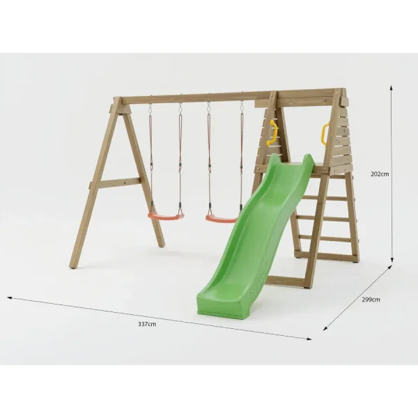 MaxPlay GYM leget�rn trykimpr�gneret med gr�n rutsjebane