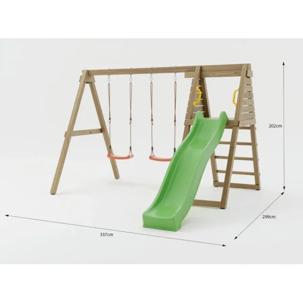 MaxPlay GYM leget�rn trykimpr�gneret med gr�n rutsjebane