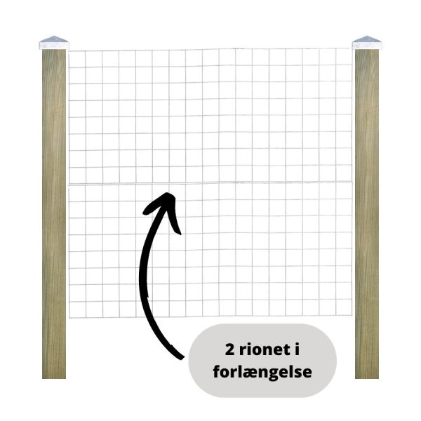 Rionethegn model Billund inkl. trykimprgnerede stolper og tilbehr - Slvklasse