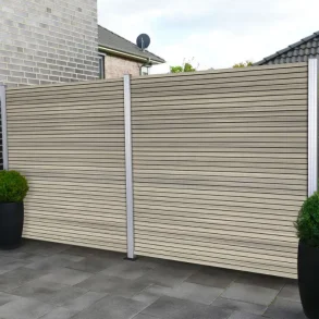 Samos komposithegn med alu stolper - Slvklasse