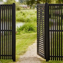 Sendai enkeltlge sort 100x140cm (BxH)