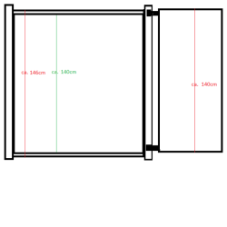 Stockholm komposithegn med aluminiumsstolper - Slvklasse