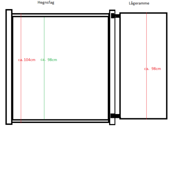Stockholm komposithegn med aluminiumsstolper - Slvklasse