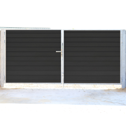 Stockholm dobbeltlge m. ls inkl. stolper 300x182cm (BxH)