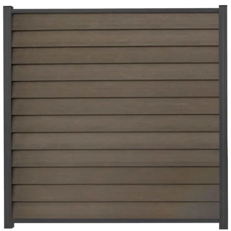 Stockholm komposithegn med alu stolper i antracit - S�lvklasse