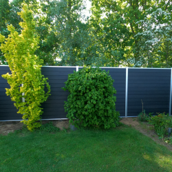 Stockholm komposithegn med aluminiumsstolper - Slvklasse