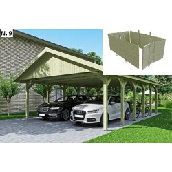 Bravo carporte med saddeltag