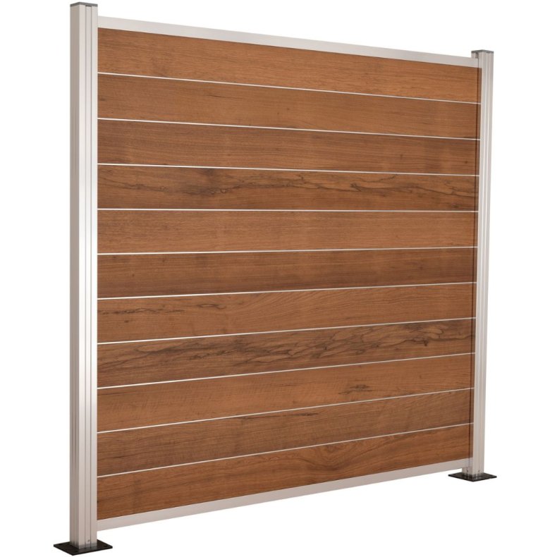 Thermo Limba systemhegn med alustolper - Platinklasse