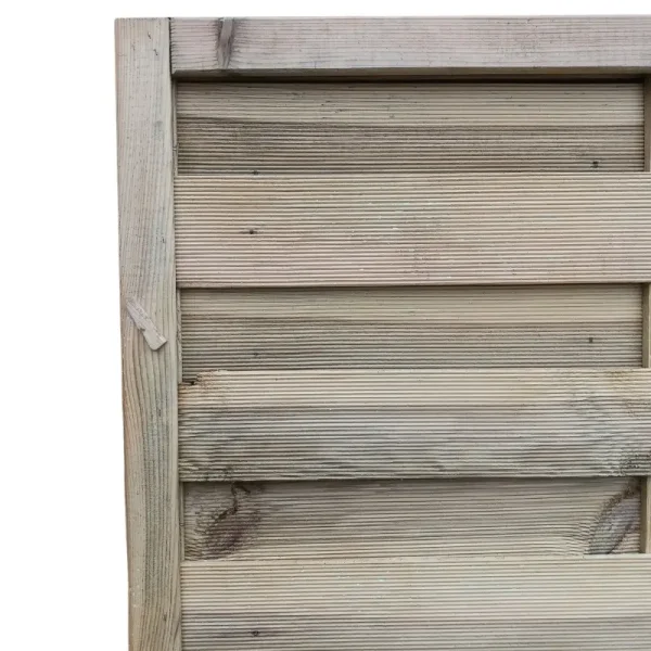 Lamelhegn model Toftlund inkl. træstolper og tilbehør