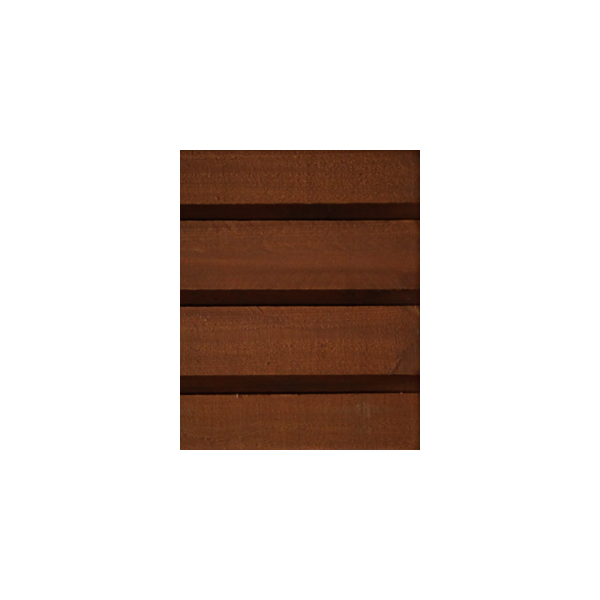 Brddehegn vandret, trykimp. Gran teakmalet 189x90cm (120cm over jord)