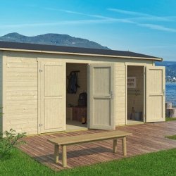 Tylstrup model 3 redskabsskur i ubehandlet p 14,6m2