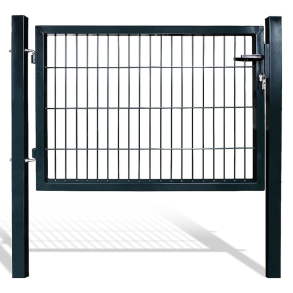 L�ge til panelhegn model Viby i sort 100x120cm (BxH) inkl. stolper (OUTLET)