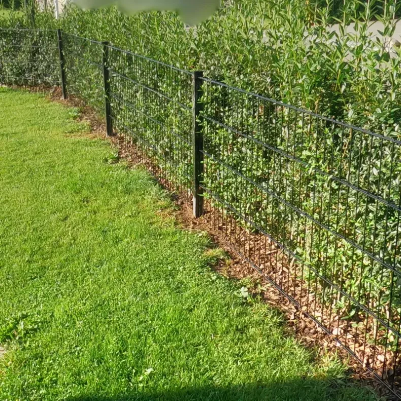 2D Panelhegn 250x95cm i sort - model Viby