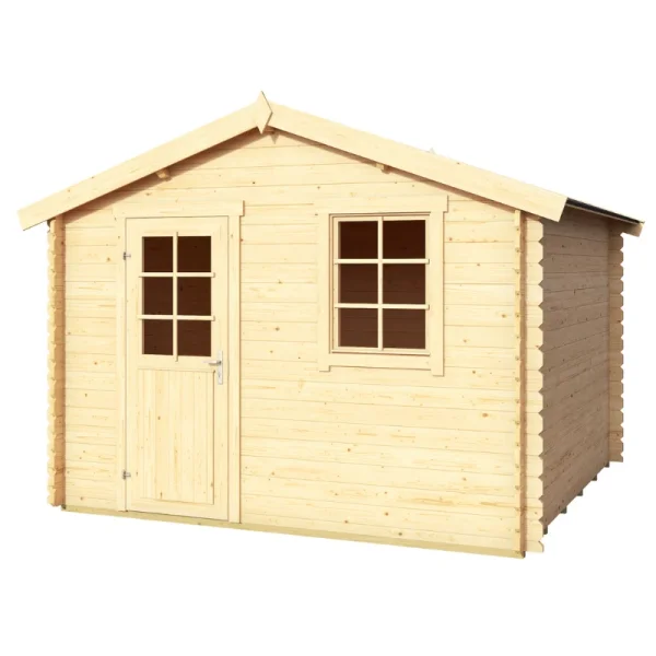 Wien klassisk bjlkehytte med 28mm bjlker