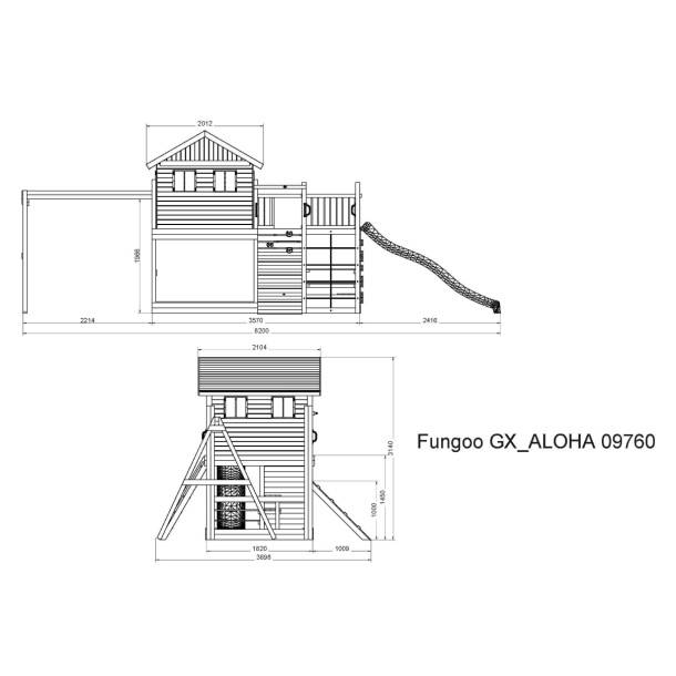 Aloha leget�rn trykimpr�gneret 