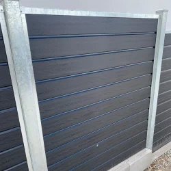 Alaska XL komposithegn med galvaniserede stlstolper - Slvklasse