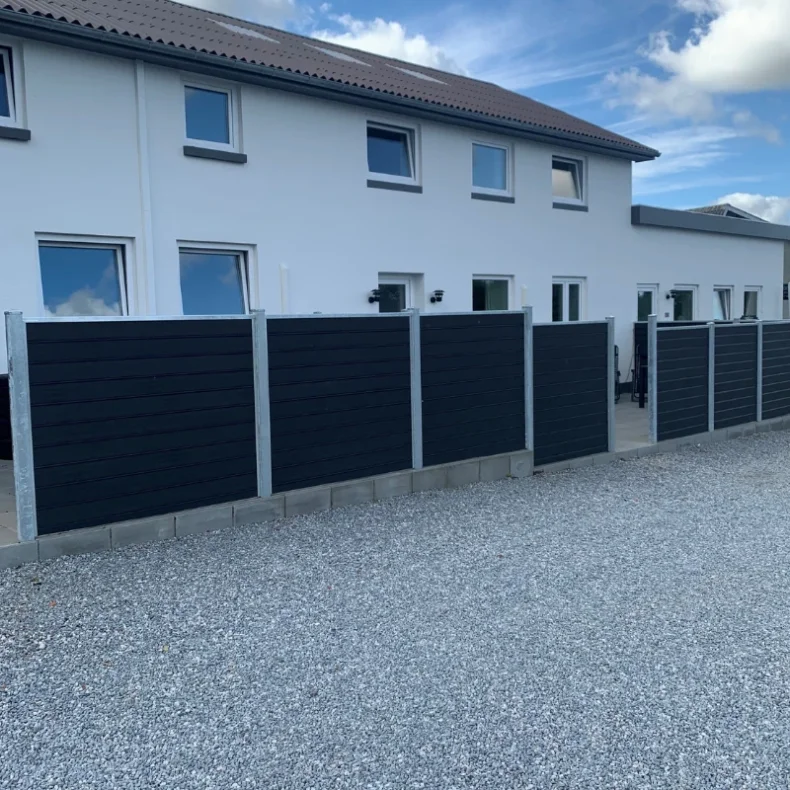 Alaska XL komplet st komposithegn med stlstolper - Slvklasse