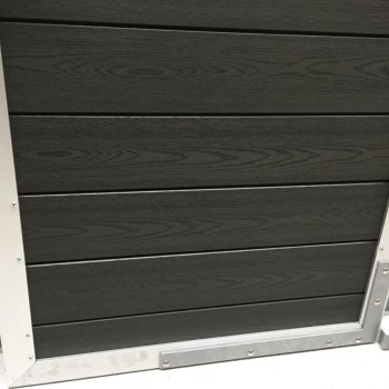 Thermo Limba lge i alu antracitfarvet inkl. beslag og stolper 90x140cm (BxH)