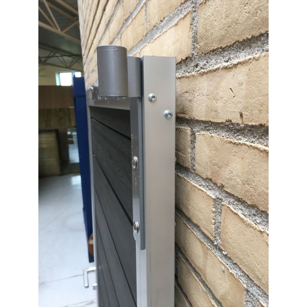 Thermo Limba lge i alu antracitfarvet inkl. beslag og stolper 90x180cm (BxH)