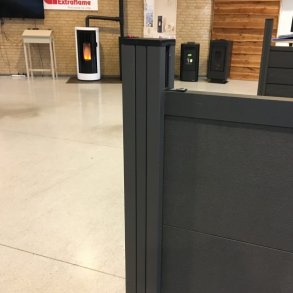 Aluminiums sideliste i antracit der passer til antracit alustolpe i hjde 270cm