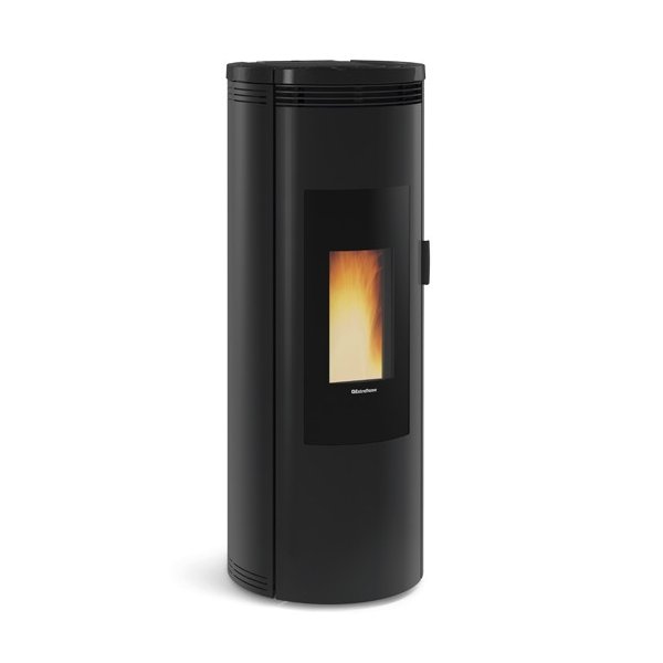 Amika pilleovn 8 kW  slank, stjsvag og stilren opvarmning til op til 150 m