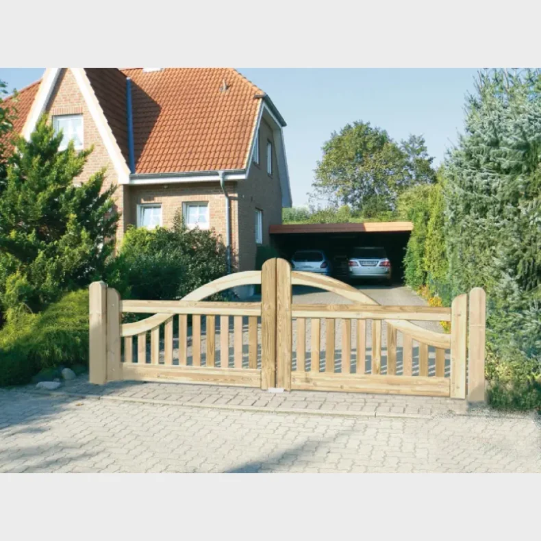 Ammerland dobbeltl�ge i trykimpr�gneret 400x90/80/120cm (BxH)