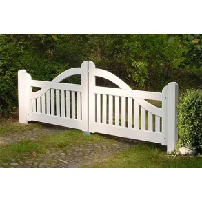 Ammerland dobbeltl�ge i grundmalet hvid 300x90/80/120cm (BxH)