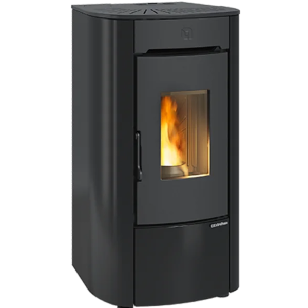 Prestige Line Angelica Junior pilleovn � sort � 7 kW med WiFi - med topafgang (140m2)