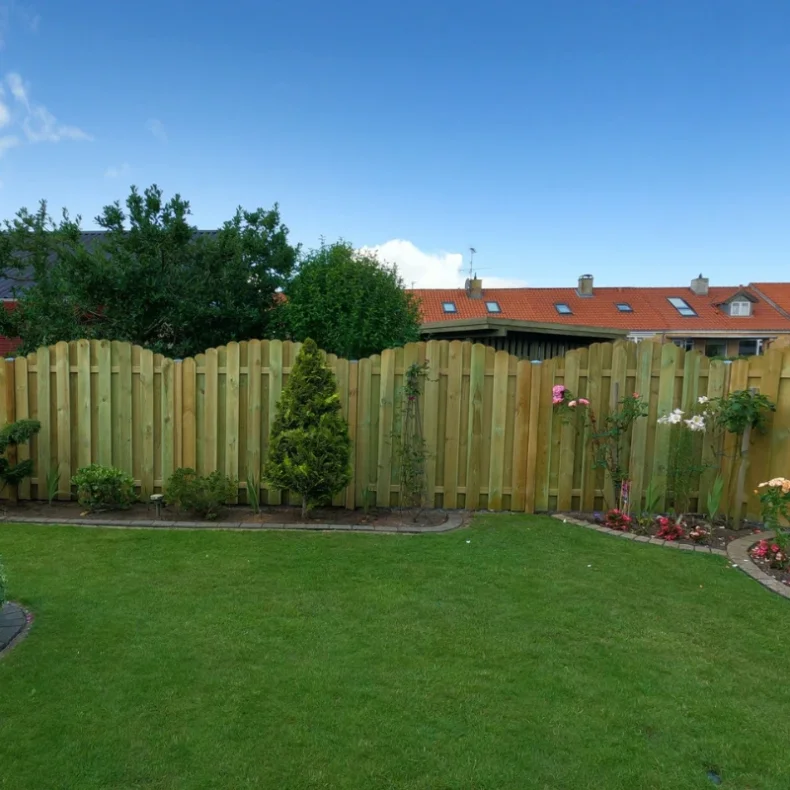 Plankevrk med bue model Assens i trykimprgneret 180x180/160cm (BxH)