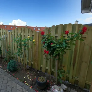 Slvklasse: Plankevrk med bue model Assens SAMLET inkl. trstolper og tilbehr