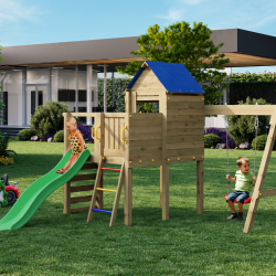 Bibalu leget�rn trykimpr�gneret med gr�n rutsjebane